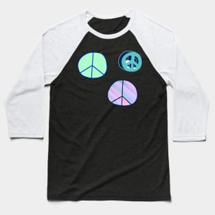 Three Peace Signs Baseball T-Shirt